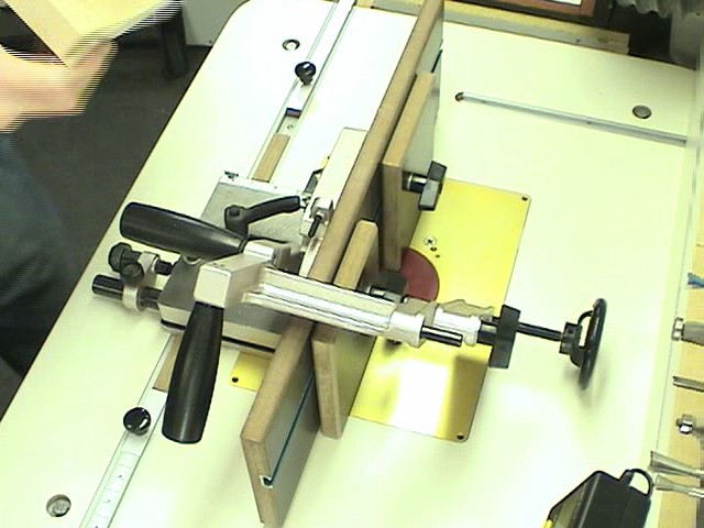 tenon jig used for mortising