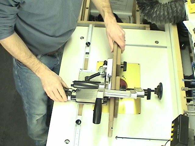 tenon jig used for mortising