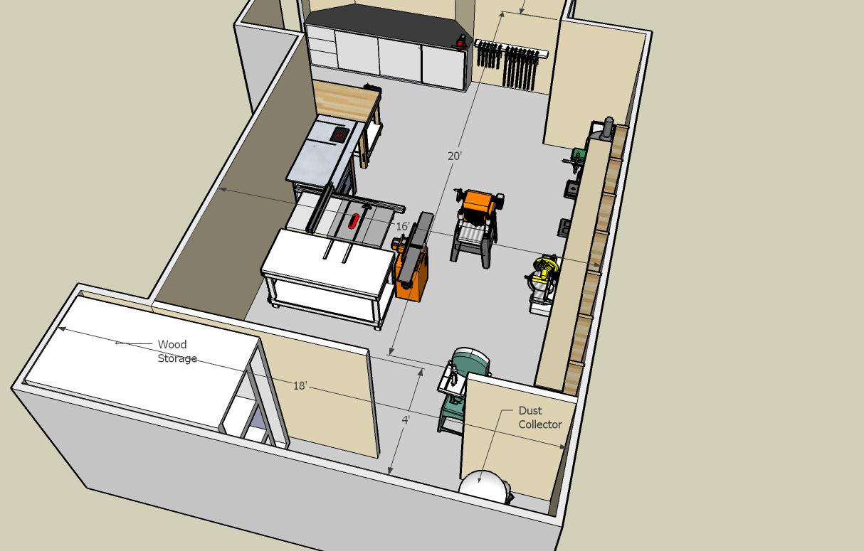 Small Woodworking Shop Layout Plans