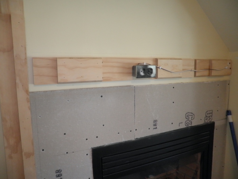 Fireplace Mantle with Undermount Lighting