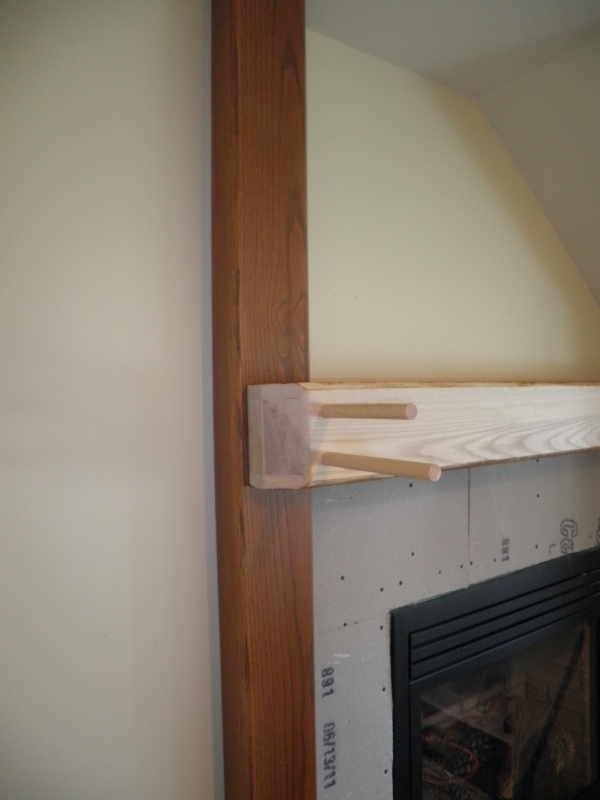 Fireplace Mantle with Undermount Lighting